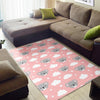 Pink Koala Pattern Print Floor Mat-grizzshop