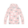 Pink Koala Pattern Print Women Pullover Hoodie-grizzshop