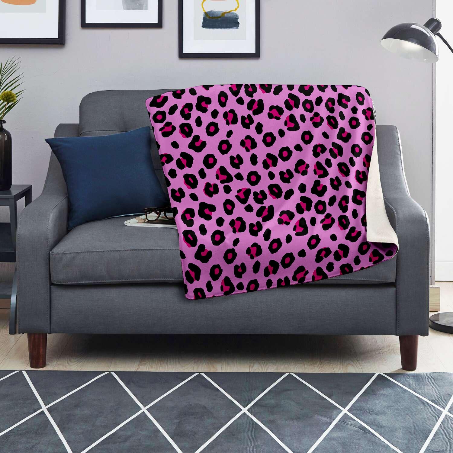 Pink Leopard Blanket-grizzshop