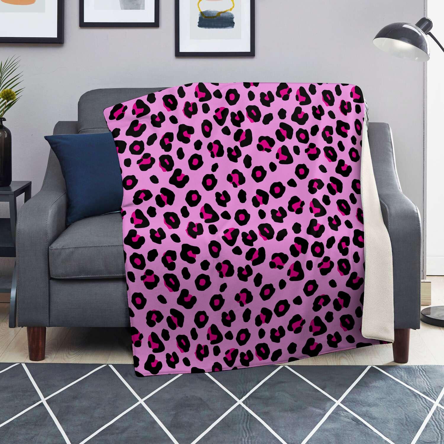 Pink Leopard Blanket-grizzshop