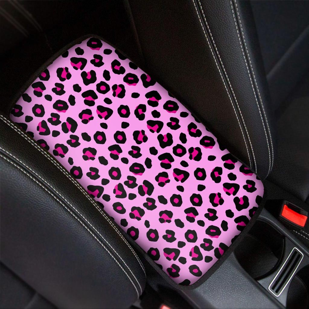 Pink Leopard Car Console Cover-grizzshop