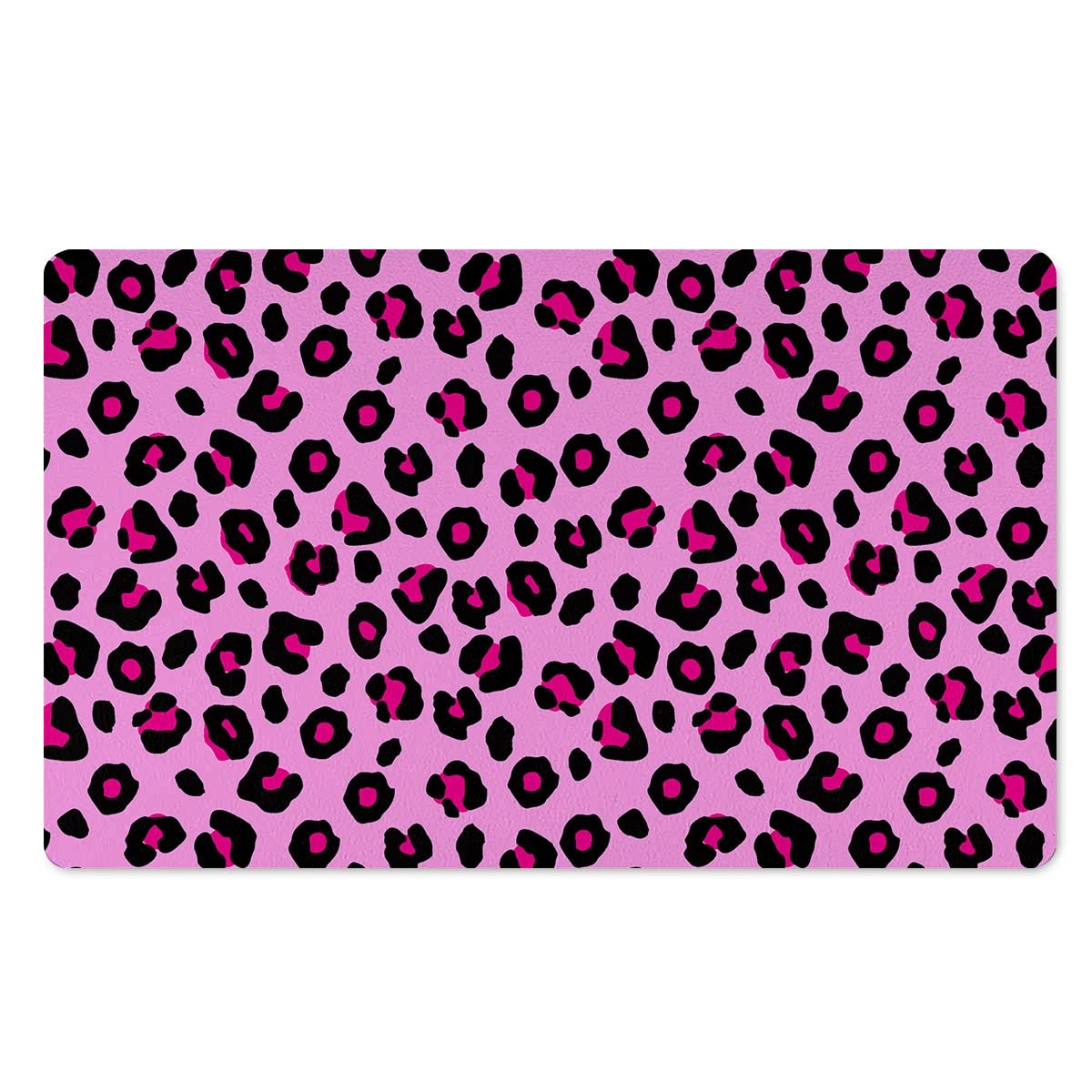 Pink Leopard Door Mat-grizzshop