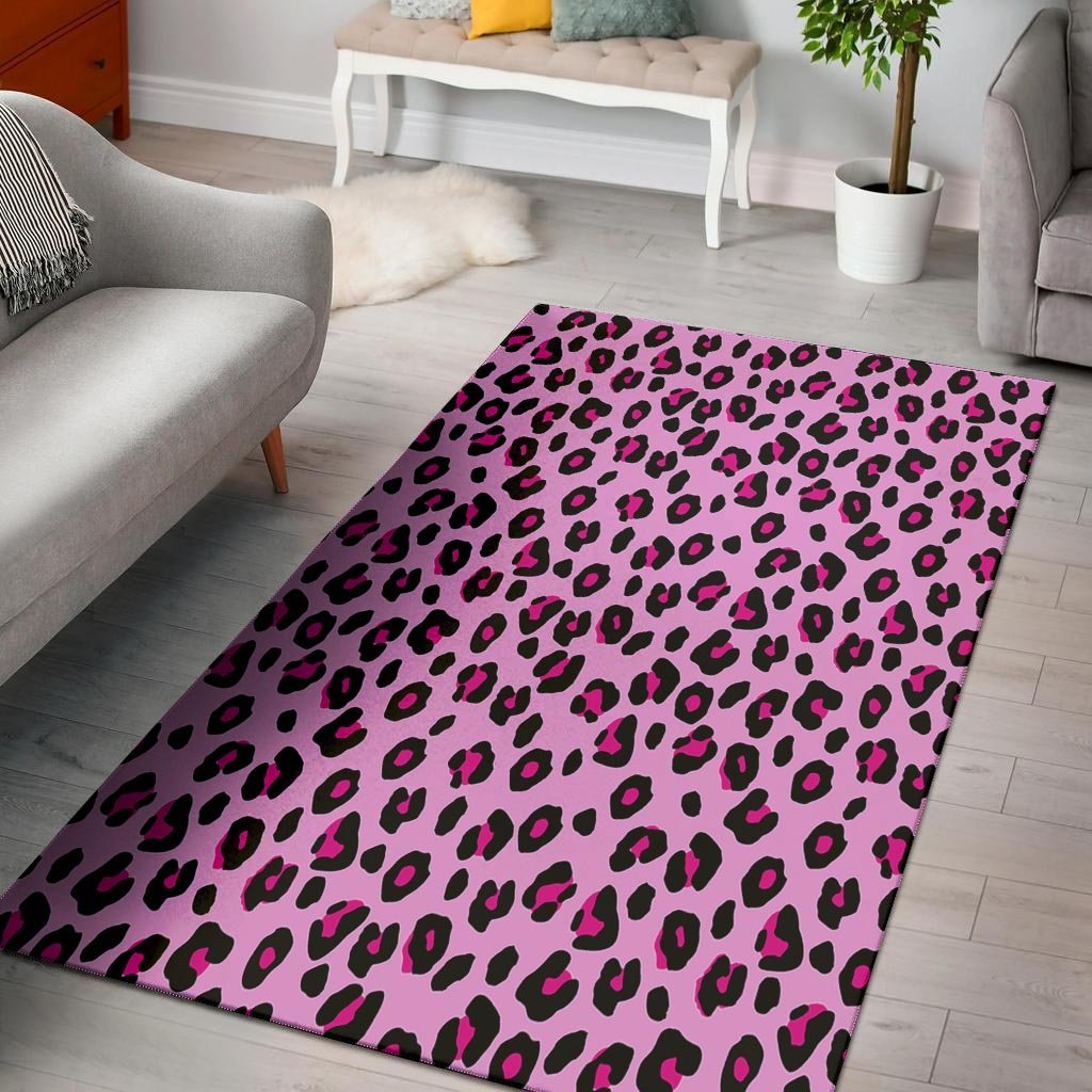 Pink Leopard Floor Mat-grizzshop