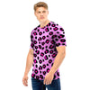 Pink Leopard Men T Shirt-grizzshop