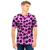 Pink Leopard Men T Shirt-grizzshop