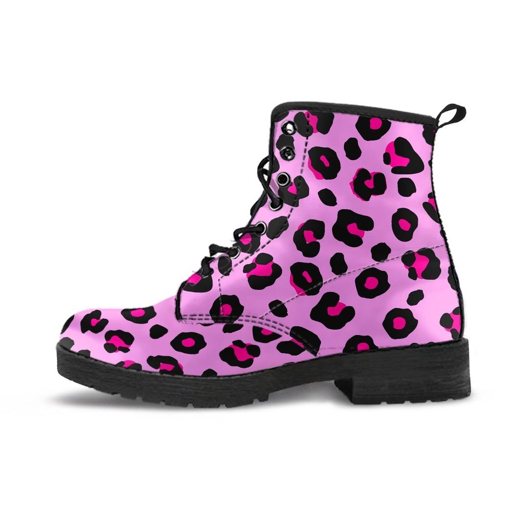 Pink Leopard Men's Boots-grizzshop