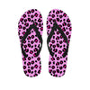 Pink Leopard Men's Flip Flops-grizzshop