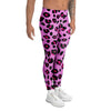 Pink Leopard Men's Leggings-grizzshop