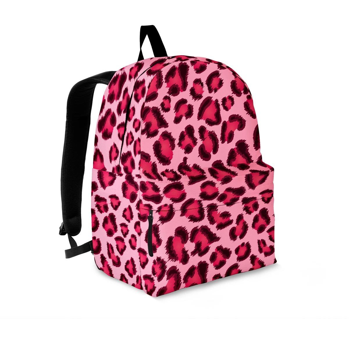 Pink Leopard Print Backpack-grizzshop