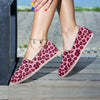 Pink Leopard Print Canvas Shoes-grizzshop