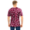 Pink Leopard Print Men T Shirt-grizzshop