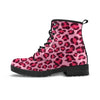 Pink Leopard Print Men's Boots-grizzshop