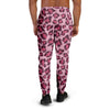 Pink Leopard Print Men's Joggers-grizzshop