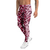 Pink Leopard Print Men's Leggings-grizzshop