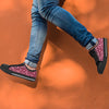 Pink Leopard Print Men's Low Top Shoes-grizzshop