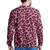 Pink Leopard Print Men's Sweatshirt-grizzshop