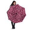 Pink Leopard Print Umbrella-grizzshop