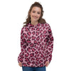 Pink Leopard Print Women's Hoodie-grizzshop