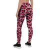 Pink Leopard Print Women's Leggings-grizzshop