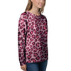 Pink Leopard Print Women's Sweatshirt-grizzshop