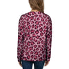 Pink Leopard Print Women's Sweatshirt-grizzshop