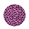 Pink Leopard Round Rug-grizzshop