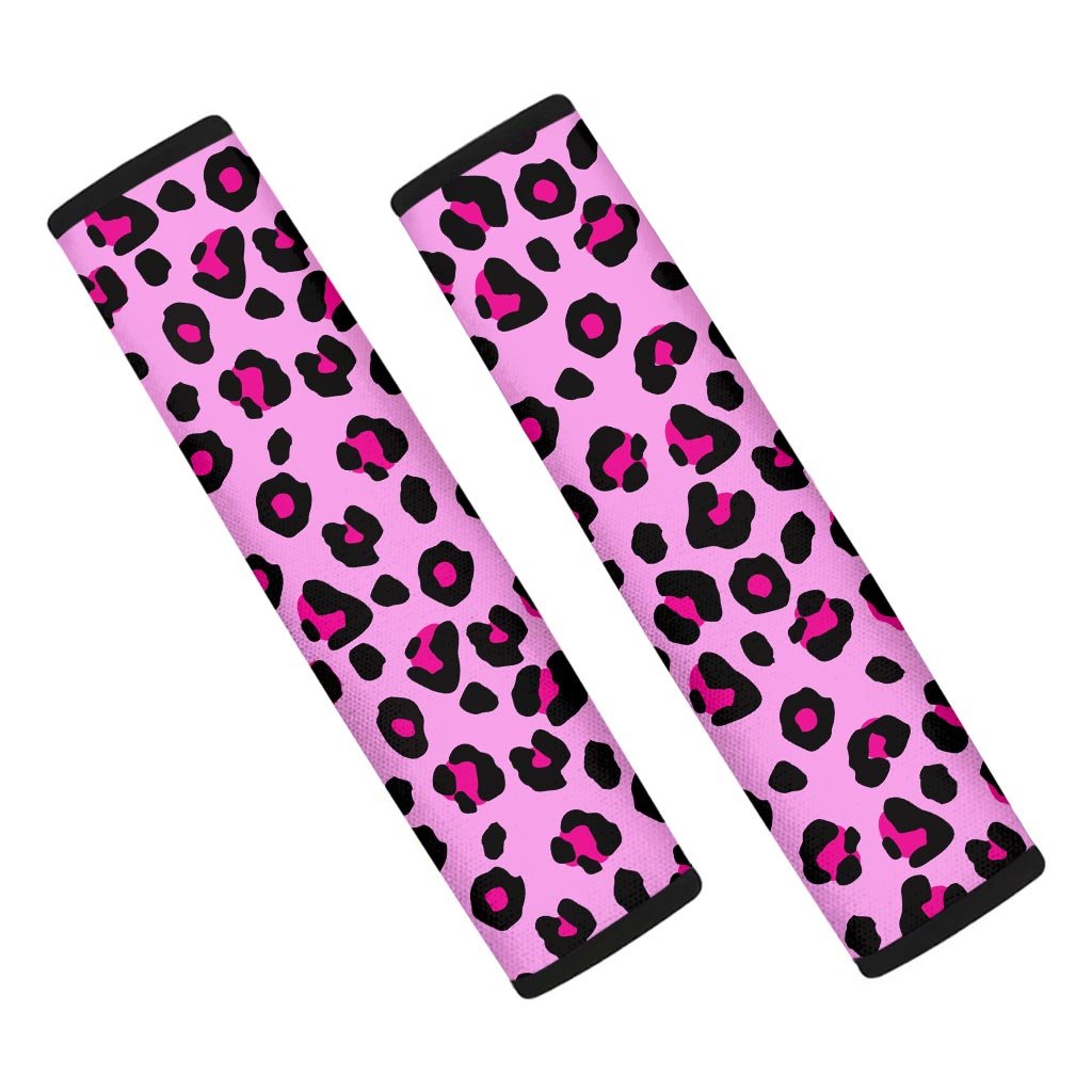 Pink Leopard Seat Belt Cover-grizzshop