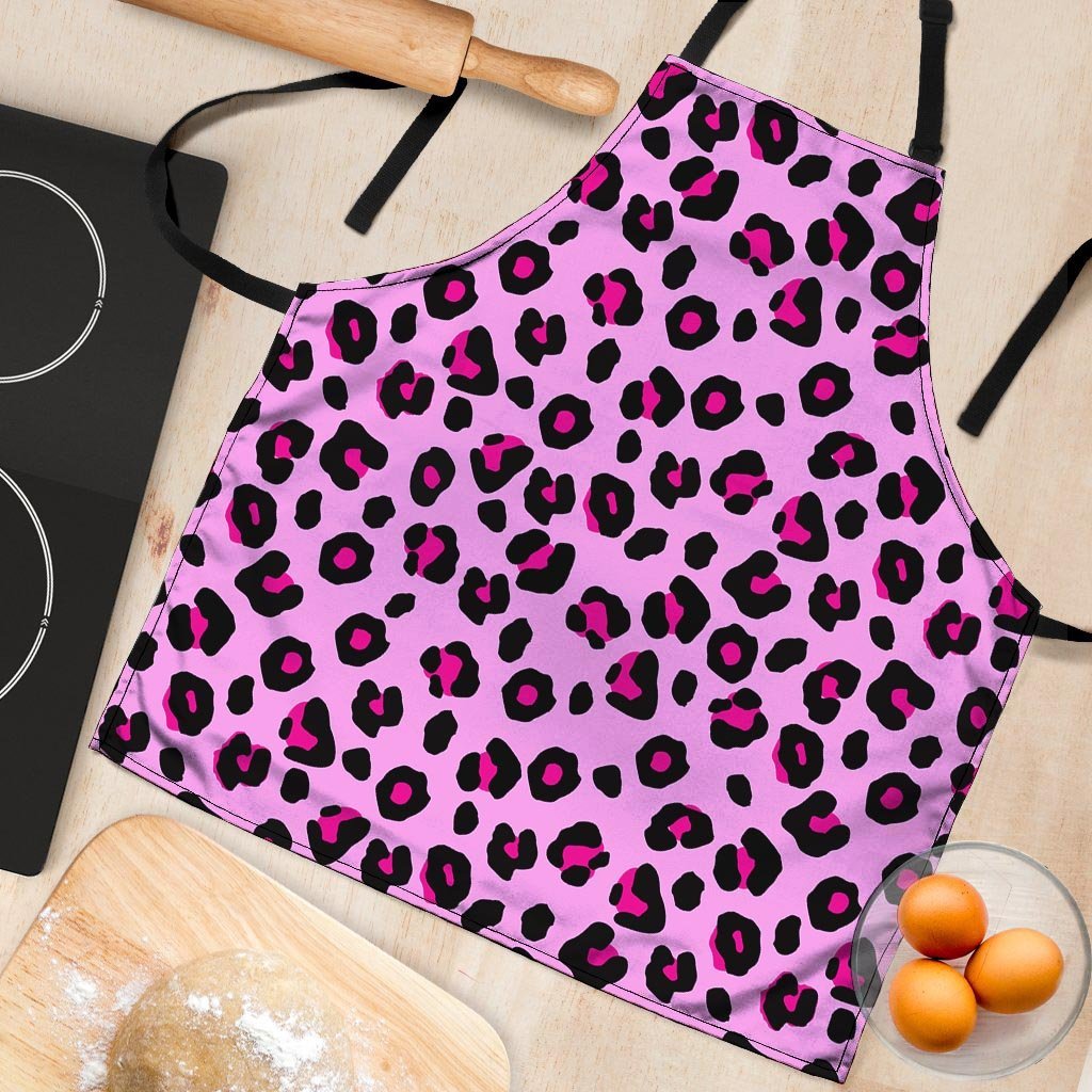 Pink Leopard Women's Apron-grizzshop