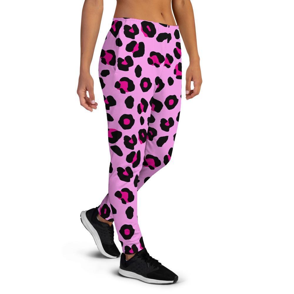 Pink Leopard Women's Joggers-grizzshop