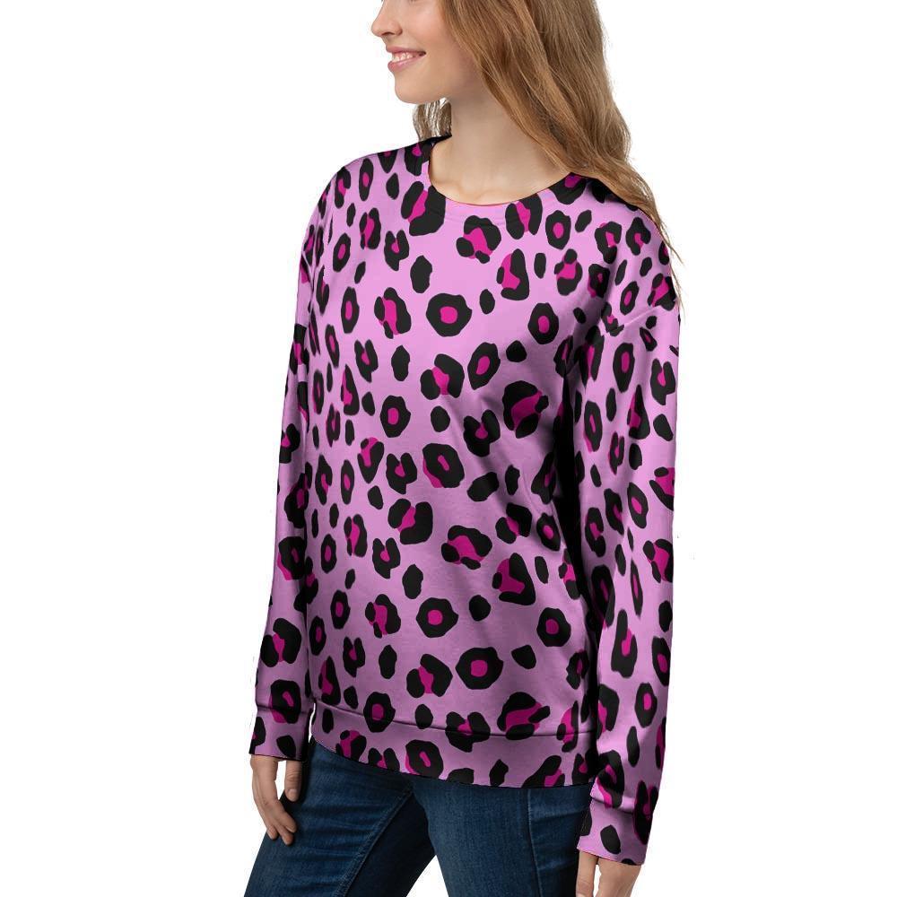 Pink Leopard Women's Sweatshirt-grizzshop