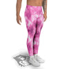 Pink Magenta Acrylic Print Pattern Men's Leggings-grizzshop