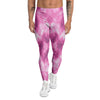 Pink Magenta Acrylic Print Pattern Men's Leggings-grizzshop