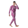 Pink Magenta Acrylic Print Pattern Men's Pajamas-grizzshop