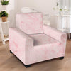 Pink Marble Armchair Cover-grizzshop