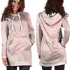 Pink Marble Hoodie Dress-grizzshop