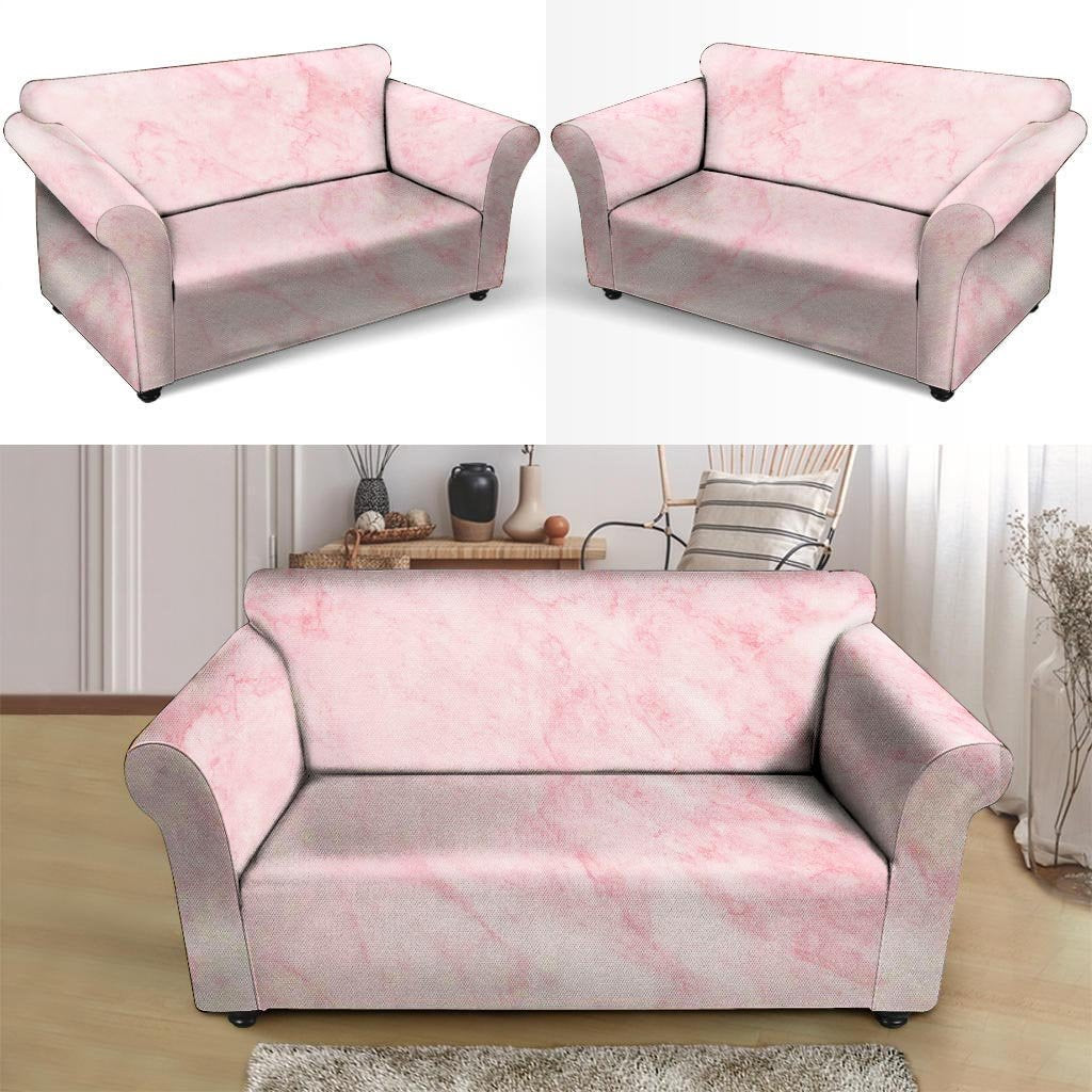 Pink Marble Loveseat Cover-grizzshop