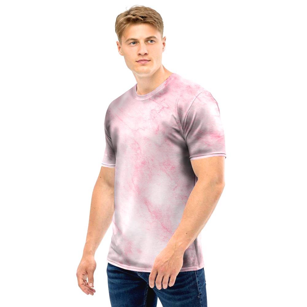 Pink Marble Men T Shirt-grizzshop