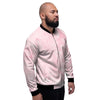 Pink Marble Men's Bomber Jacket-grizzshop