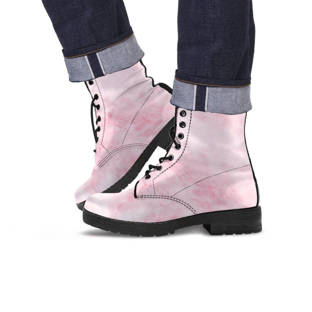 Pink Marble Men's Boots-grizzshop