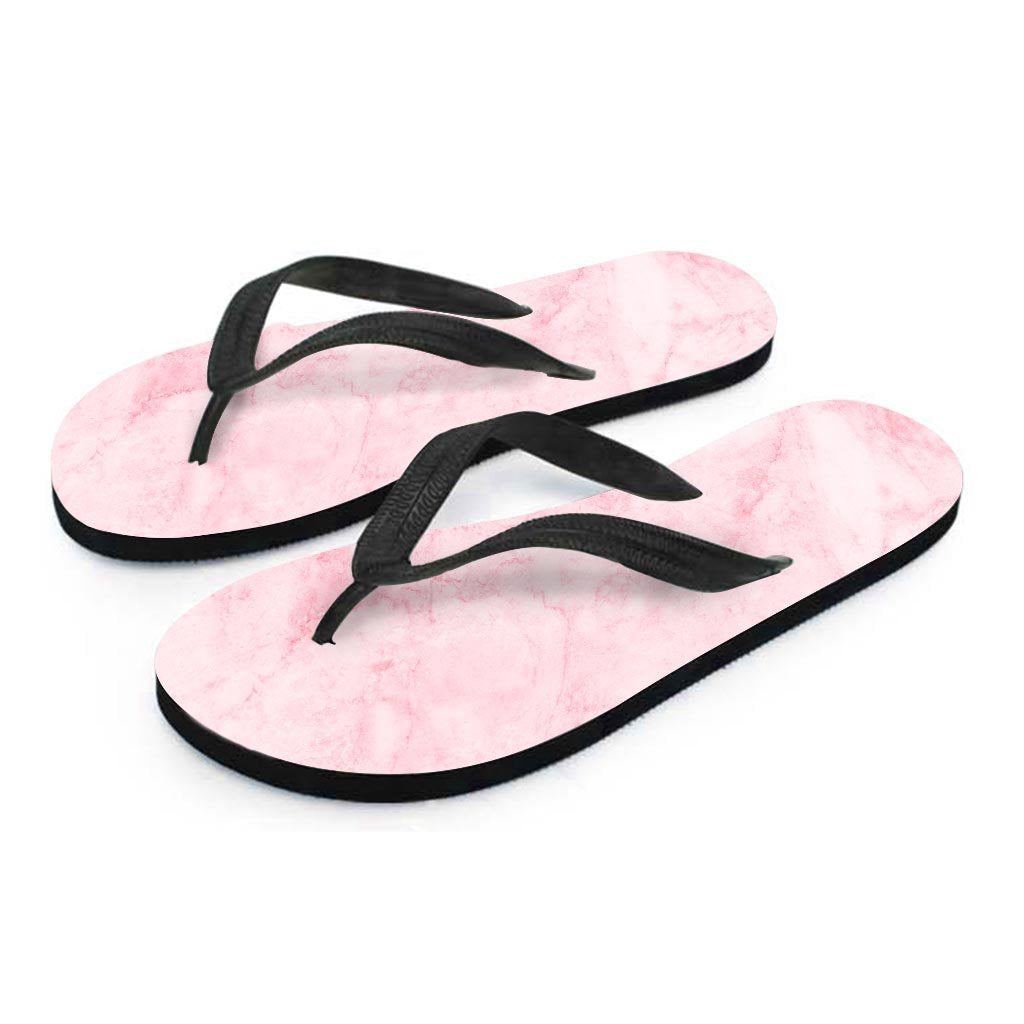 Pink Marble Men's Flip Flops-grizzshop