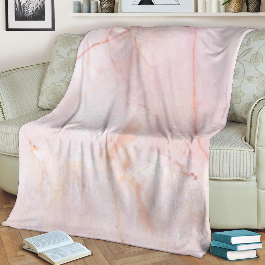 Pink Marble Pattern Print Blanket-grizzshop