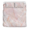 Pink Marble Pattern Print Duvet Cover Bedding Set-grizzshop