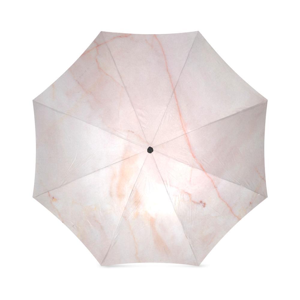 Pink Marble Pattern Print Foldable Umbrella-grizzshop