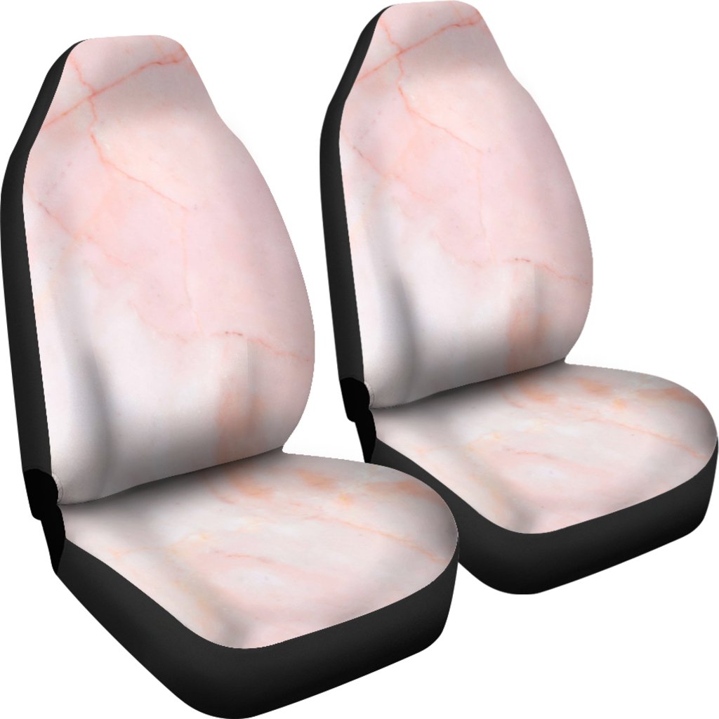 Pink Marble Pattern Print Universal Fit Car Seat Cover-grizzshop