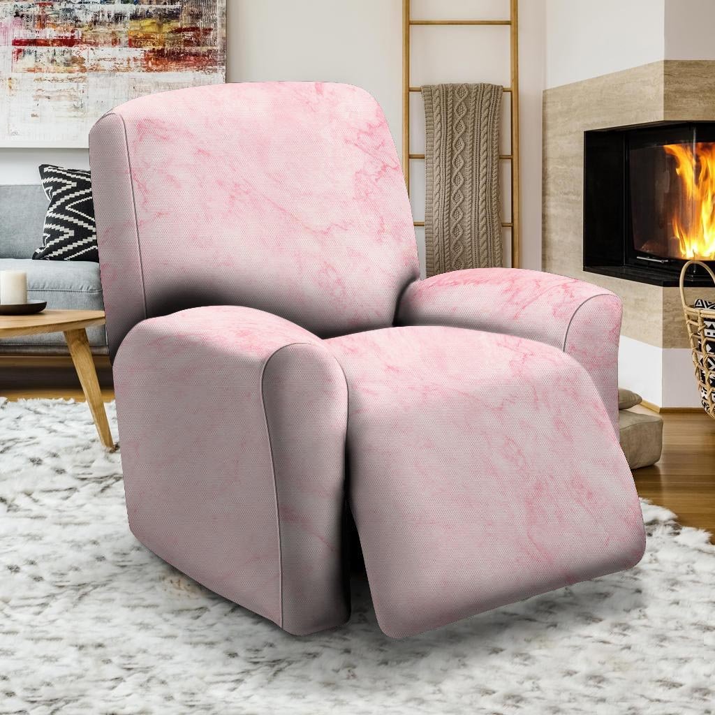 Pink Marble Recliner Cover-grizzshop