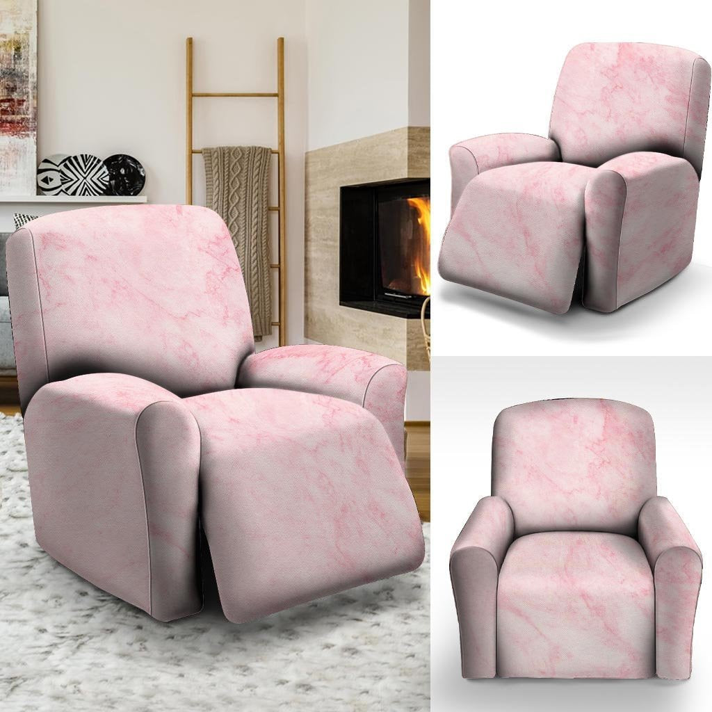 Pink Marble Recliner Cover-grizzshop