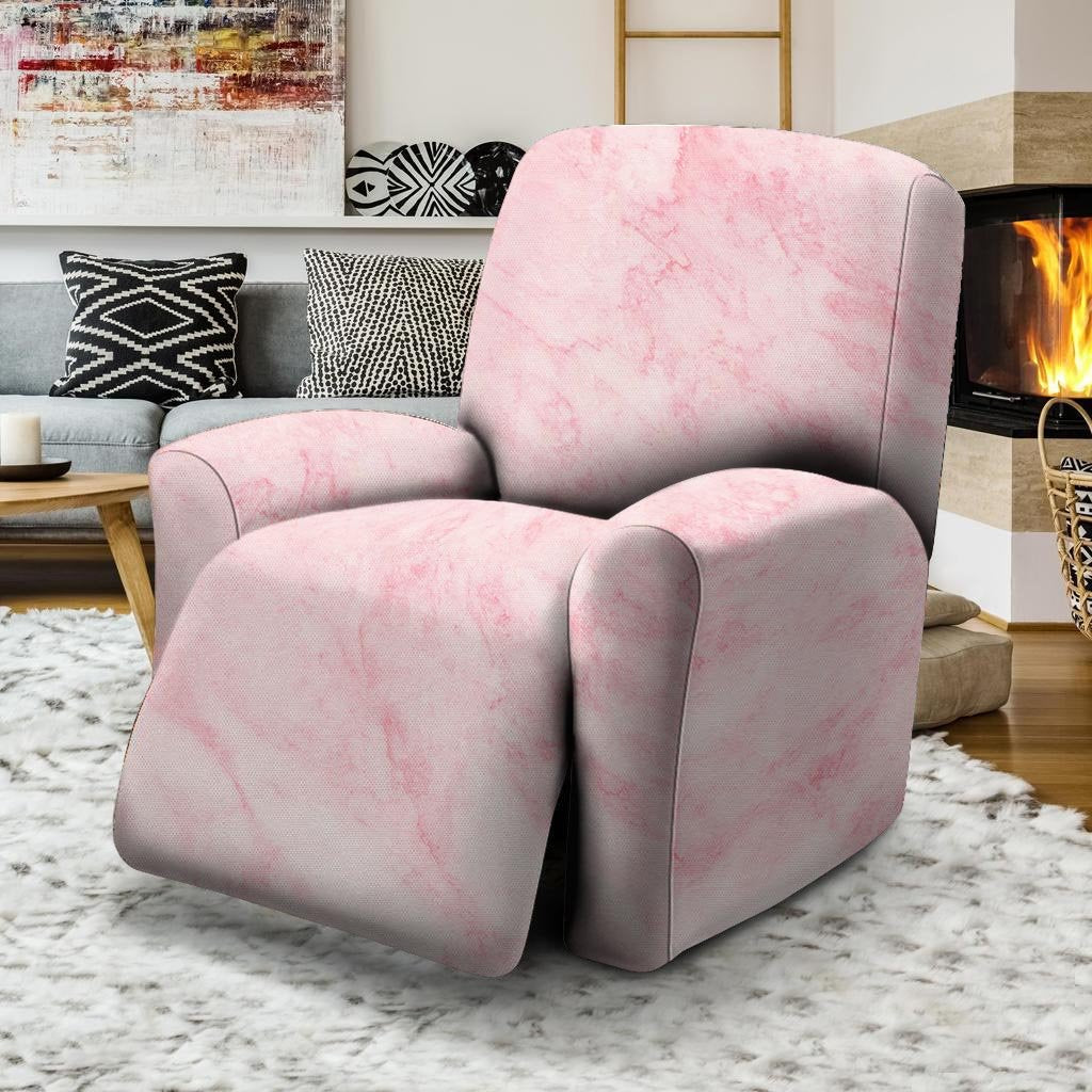 Pink Marble Recliner Cover-grizzshop