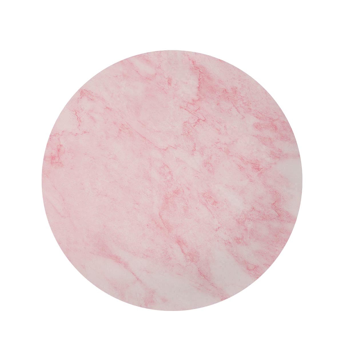 Pink Marble Round Rug-grizzshop