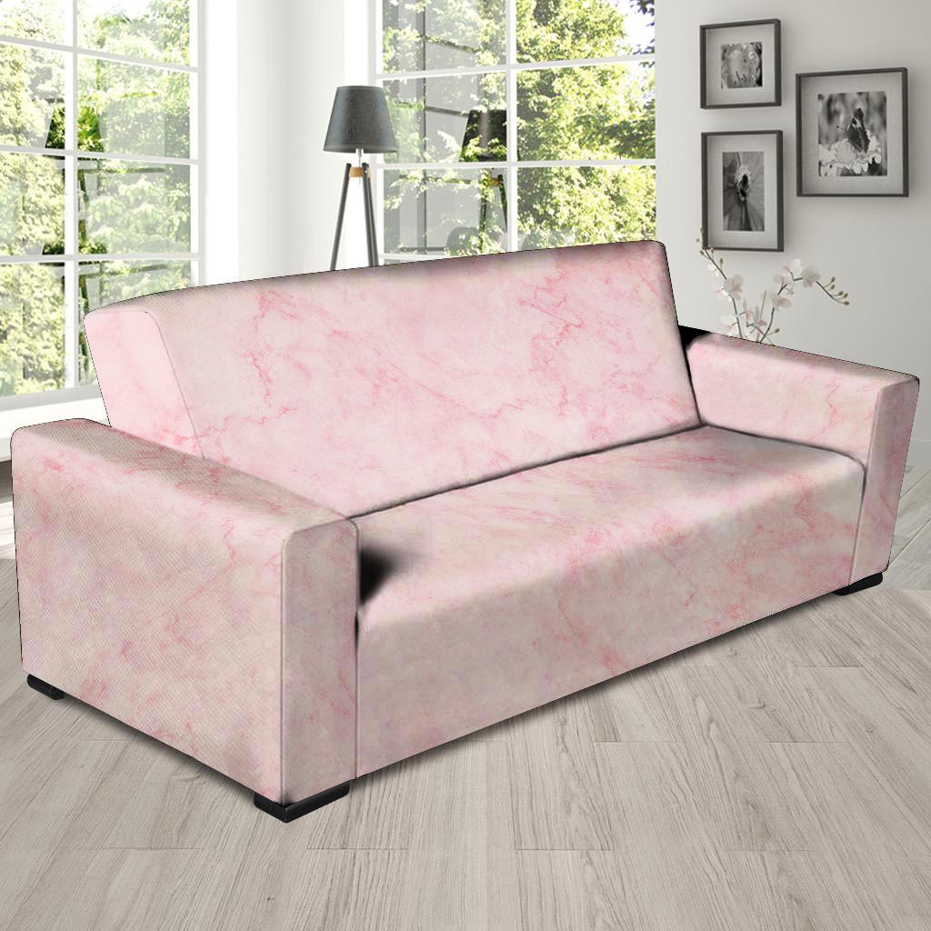 Pink Marble Sofa Cover-grizzshop