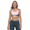 Pink Marble Sports Bra-grizzshop